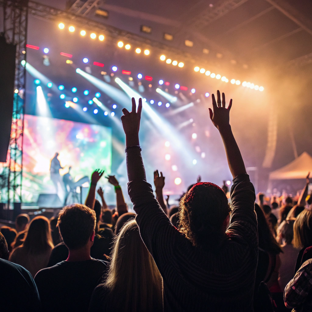 Audience enjoying live music performance