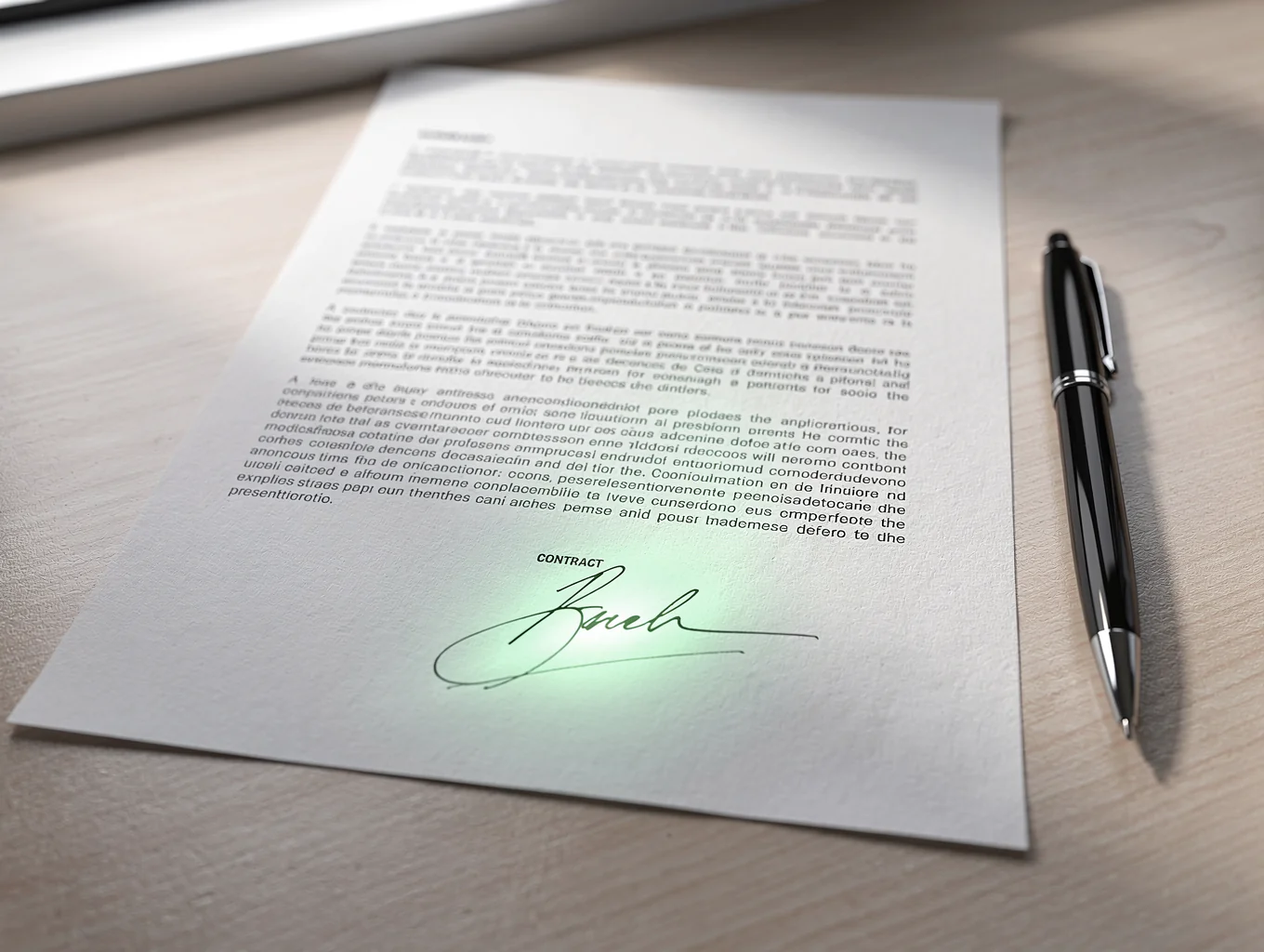Contract and booking details